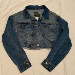 Crop Denim Jean Jacket